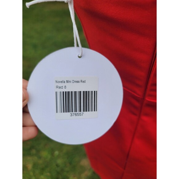 PRINCESS POLLY Women RED Novella Mini Dress Size 4 NWT - Picture 4 of 6